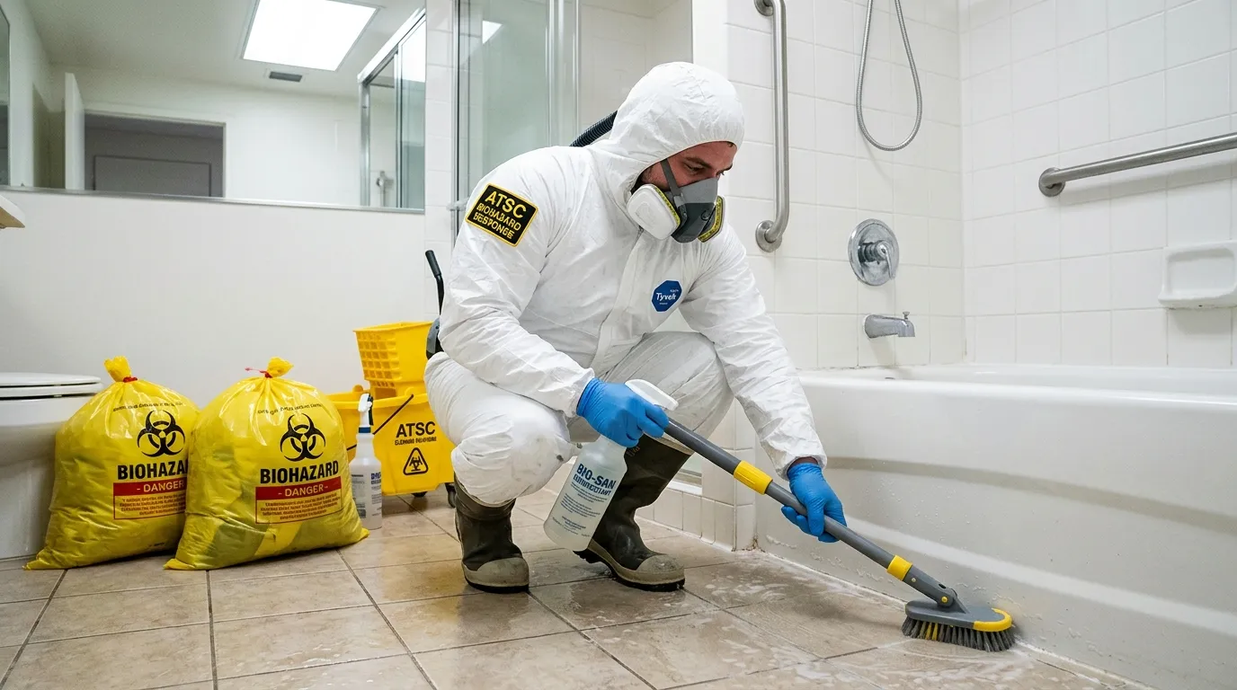 Decontamination equipment deployed for Blood Cleanup in Fairfield Heights